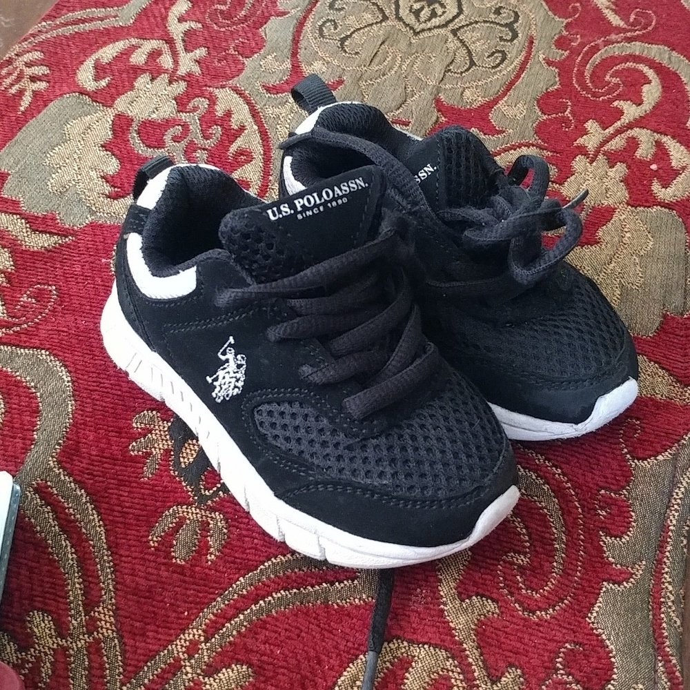 Toddler Boys Black Sneakers US Polo Assn.